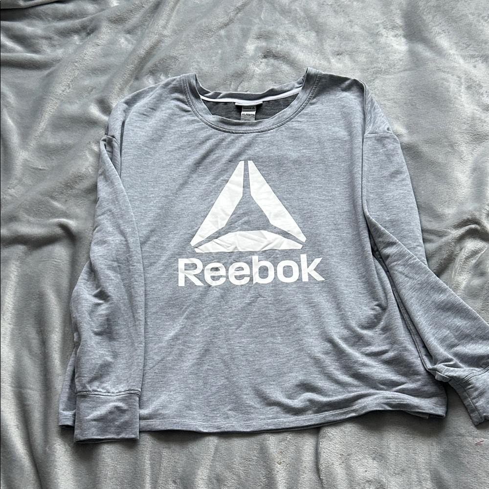 Reebok Gray Long Sleeve Tee